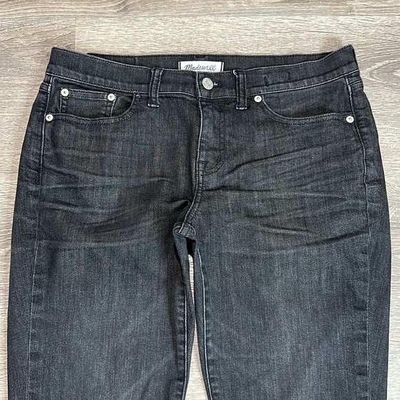 MADEWELL WASHED BLACK SLIM BOYJEAN CROPPED JEANS WOMEN’S Size 29 - Picture 2 of 12